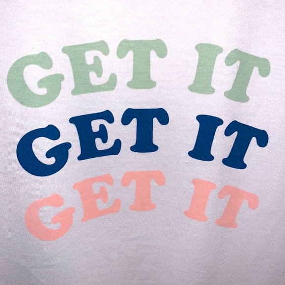 NWOT Fabletics Graphic Tank Top White Medium Oversized - Picture 9 of 9